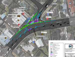 AT's solution to prang alley in Mt Albert