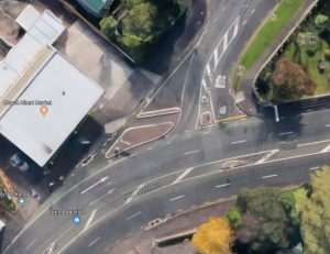 Google map of Mt Albert's 'prang alley'