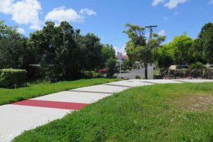 The cycle and walkway trhrough the Ngati Whatua land at the emd of Laurel St